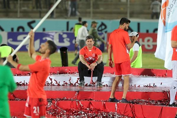 اتفاق ویژه در جشن قهرمانی،برخود سرد باقری با مدیرعامل پرسپولیس